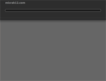 Tablet Screenshot of micrak12.com